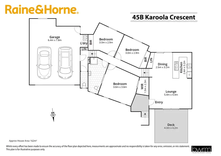 Floorplan of Homely semi-detached listing, 45b Karoola Crescent, Surfside NSW 2536