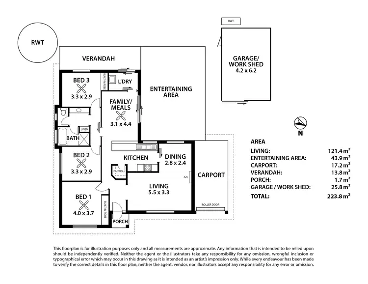 Floorplan of Homely house listing, 1 Zilm Court, Strathalbyn SA 5255