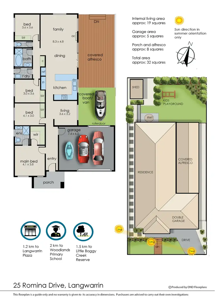 Floorplan of Homely house listing, 25 Romina Drive, Langwarrin VIC 3910
