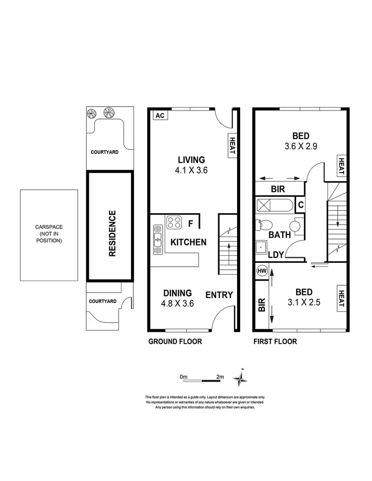 Floorplan of Homely townhouse listing, 13 Laura Place, Fitzroy North VIC 3068