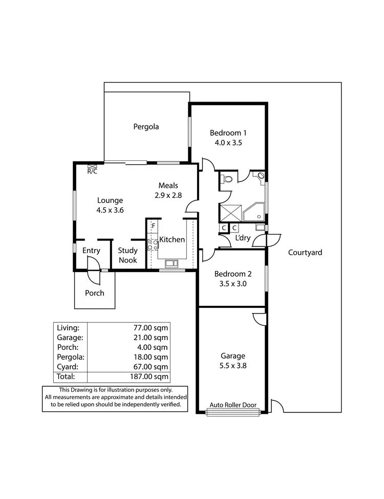Floorplan of Homely unit listing, 32 Montebello Drive, Salisbury SA 5108
