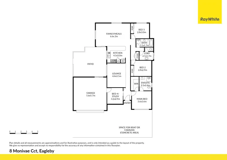 Floorplan of Homely house listing, 8 Monivae Circuit, Eagleby QLD 4207