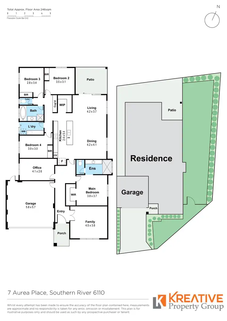 Floorplan of Homely house listing, 7 Aurea Place, Southern River WA 6110