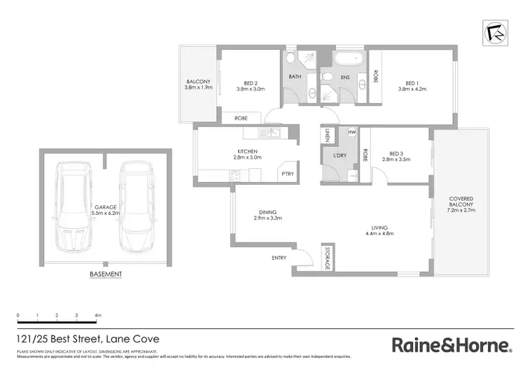 Floorplan of Homely apartment listing, 121/25 Best Street, Lane Cove NSW 2066