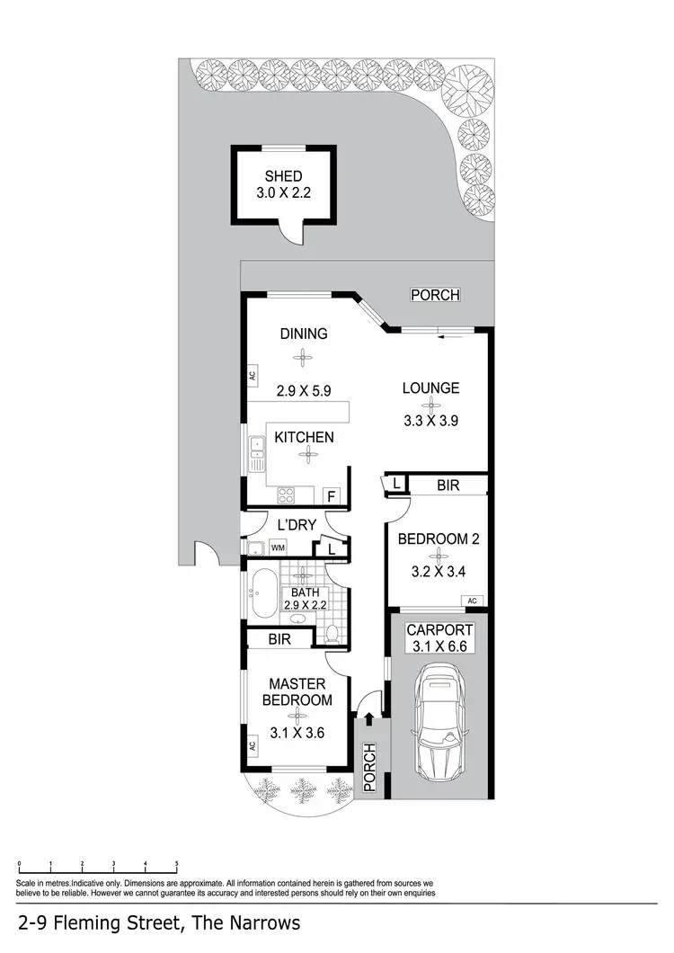 Floorplan of Homely villa listing, 2/9 Fleming Street, The Narrows NT 820