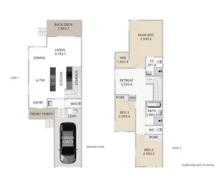 Floorplan of Homely townhouse listing, 3/2 Lakes Entrance Drive, Springfield Lakes QLD 4300