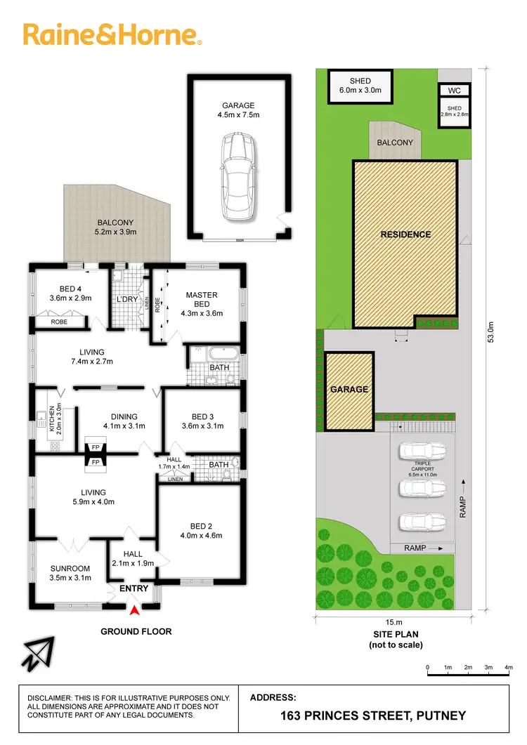 Floorplan of Homely house listing, 163 Princes Street, Putney NSW 2112