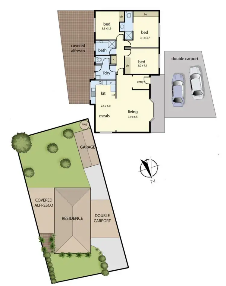 Floorplan of Homely house listing, 64 Elizabeth Street, Cranbourne North VIC 3977