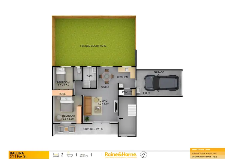 Floorplan of Homely house listing, 3/41 Fox Street, Ballina NSW 2478