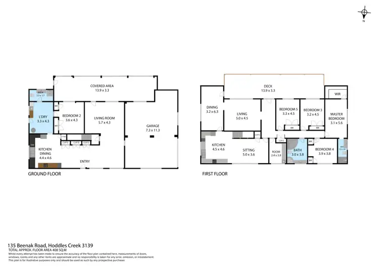 Floorplan of Homely house listing, 135 Beenak Road, Hoddles Creek VIC 3139