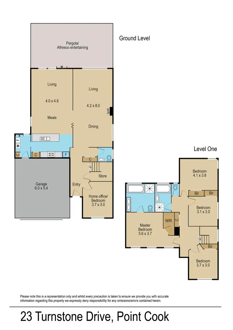 Floorplan of Homely house listing, 23 Turnstone Drive, Point Cook VIC 3030