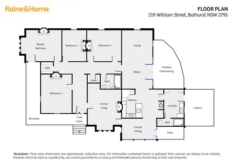 Floorplan of Homely house listing, 219 William Street, Bathurst NSW 2795