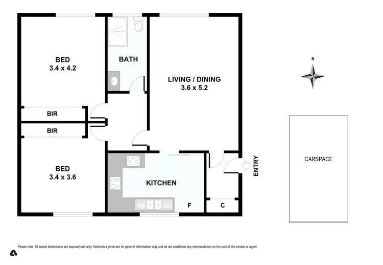 Floorplan of Homely apartment listing, 11/46-48 Elphin Grove, Hawthorn VIC 3122