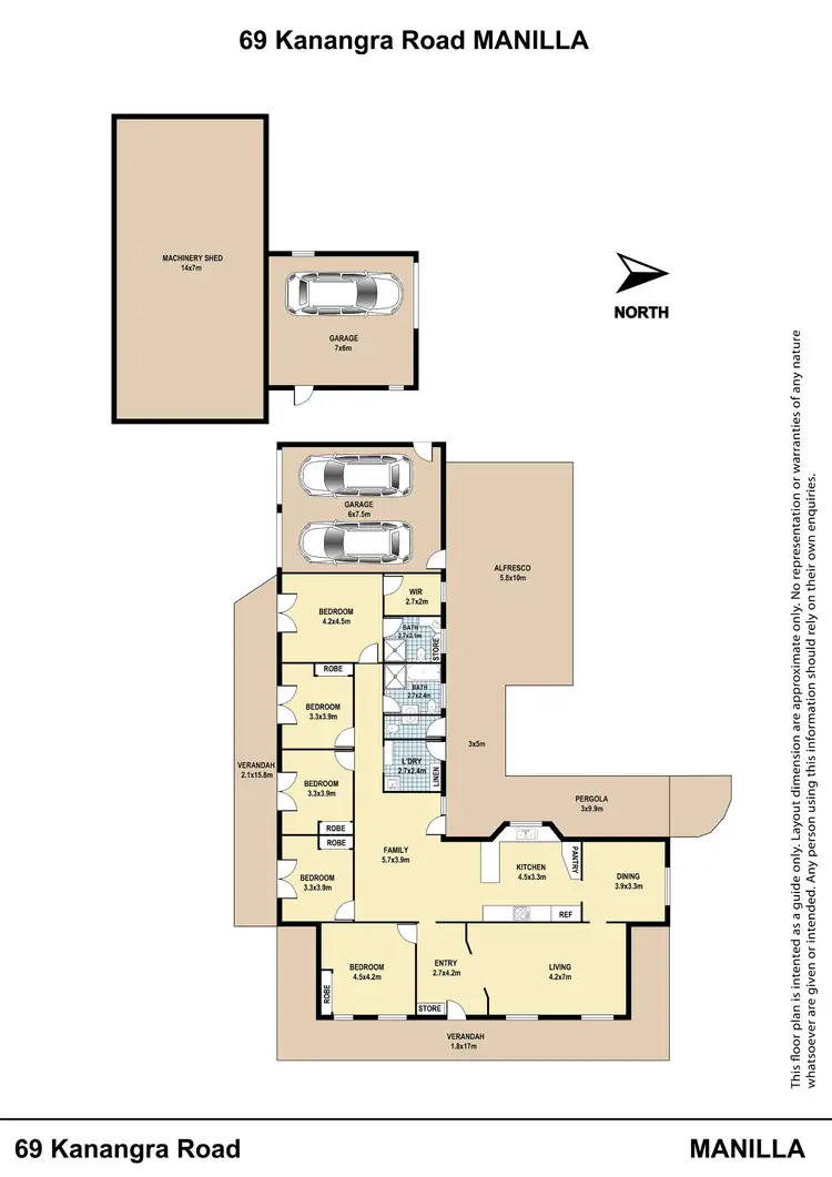 Floorplan of Homely house listing, 69 Kanangra Road, Manilla NSW 2346