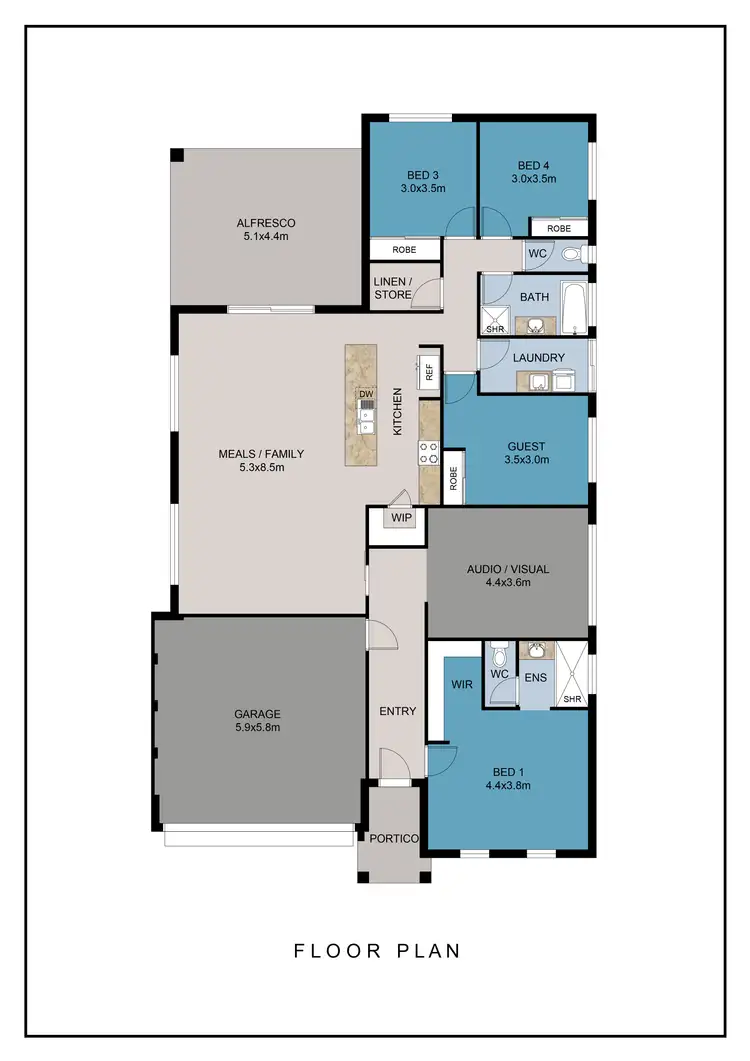 Floorplan of Homely house listing, 18 Perrone Avenue, Byford WA 6122
