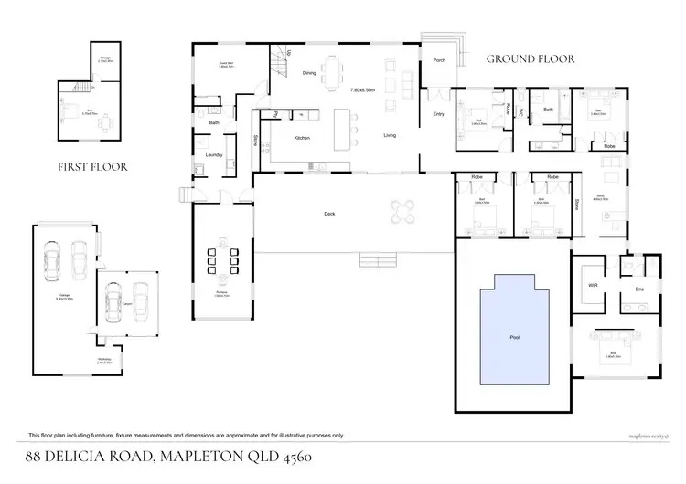Floorplan of Homely house listing, 88 Delicia Road, Mapleton QLD 4560