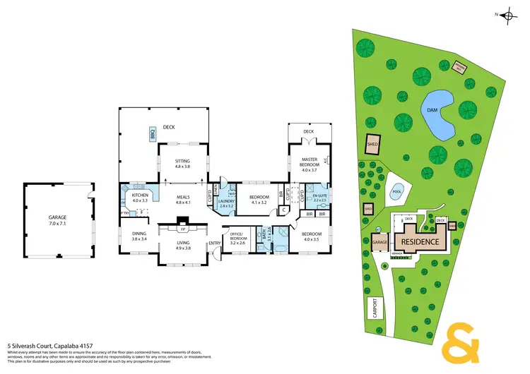 Floorplan of Homely house listing, 5 Silverash Court, Capalaba QLD 4157