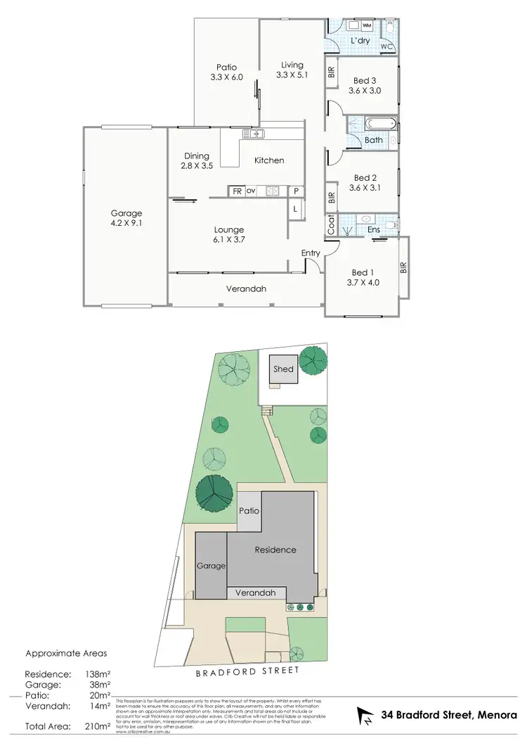 Floorplan of Homely house listing, 34 Bradford Street, Menora WA 6050