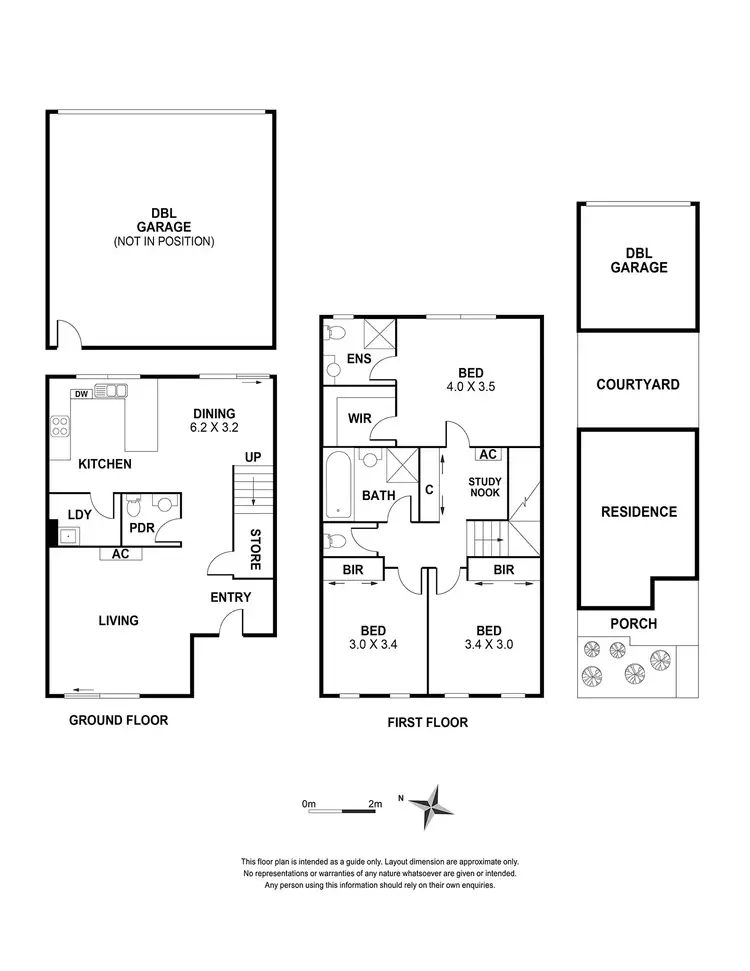 Floorplan of Homely townhouse listing, 4 Valencia Boulevard, Doreen VIC 3754
