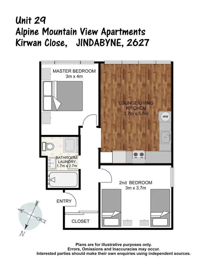 Floorplan of Homely apartment listing, 29/13-15 Kirwan Close, Jindabyne NSW 2627