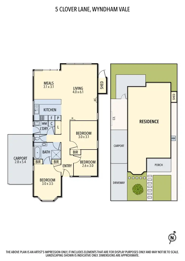 Floorplan of Homely house listing, 5 Clover Lane, Wyndham Vale VIC 3024