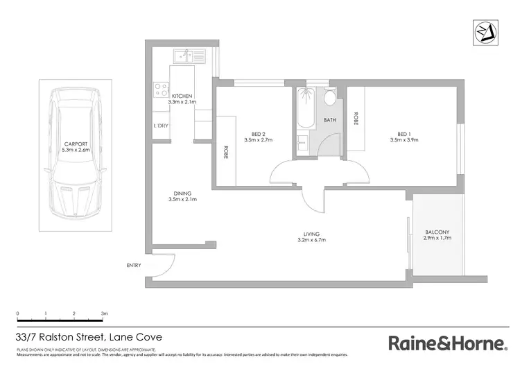 Floorplan of Homely apartment listing, 33/7 Ralston Street, Lane Cove NSW 2066