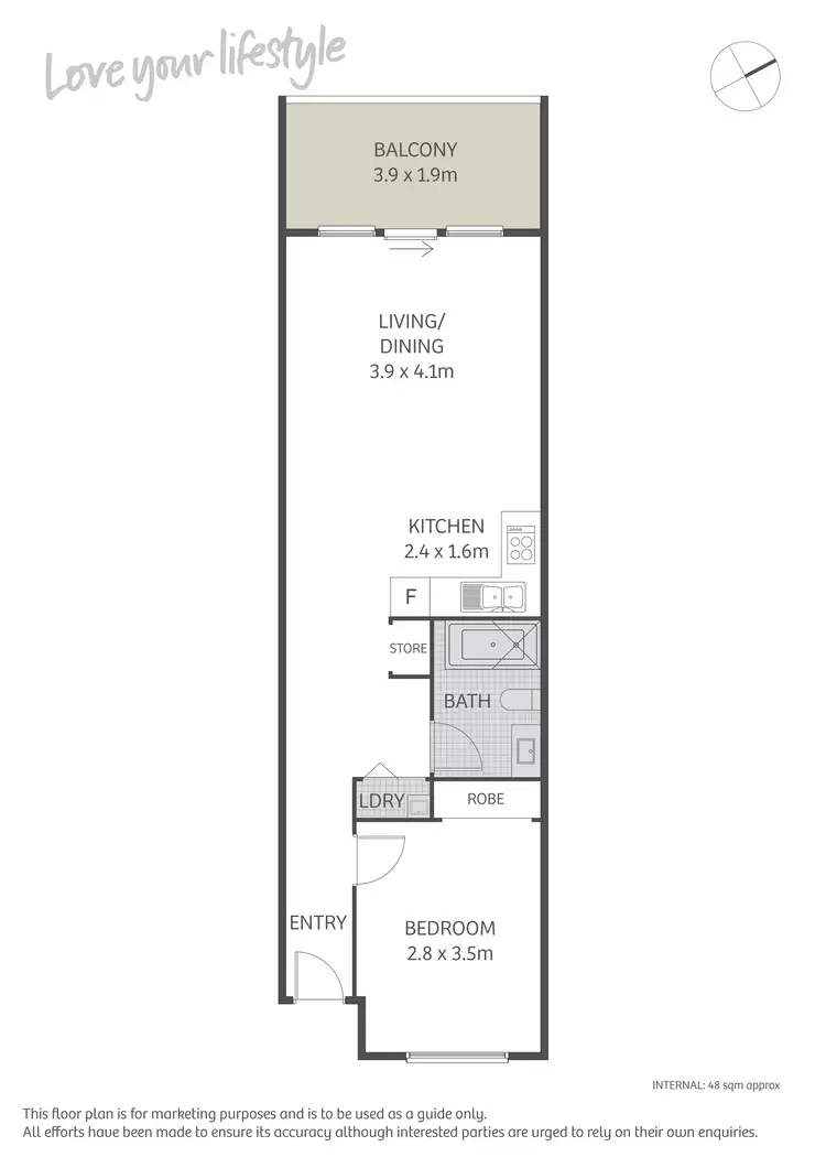 Floorplan of Homely apartment listing, 19/21-69 Regent Street, Redfern NSW 2016