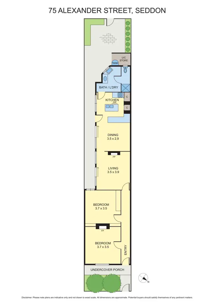 Floorplan of Homely house listing, 75 Alexander Street, Seddon VIC 3011