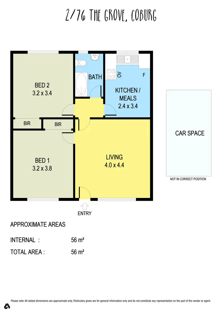 Floorplan of Homely apartment listing, 2/76 The Grove, Coburg VIC 3058