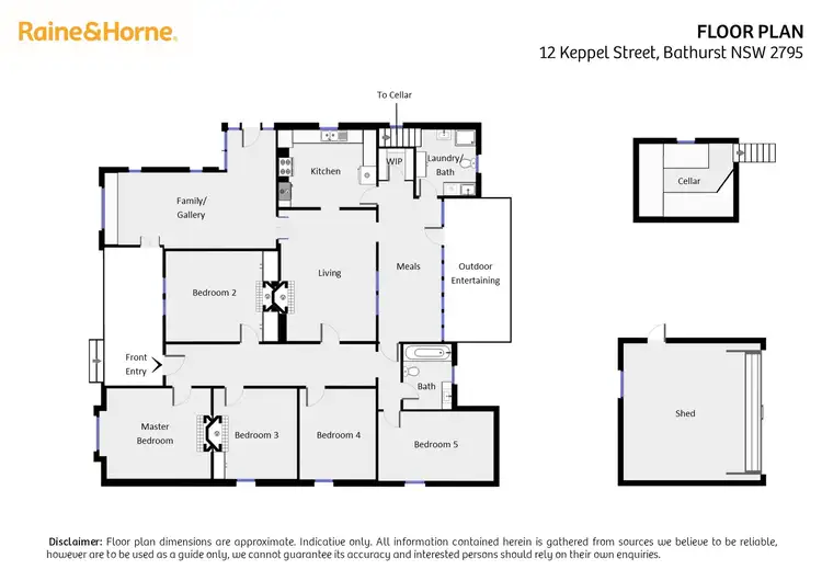 Floorplan of Homely house listing, 12 Keppel Street, Bathurst NSW 2795