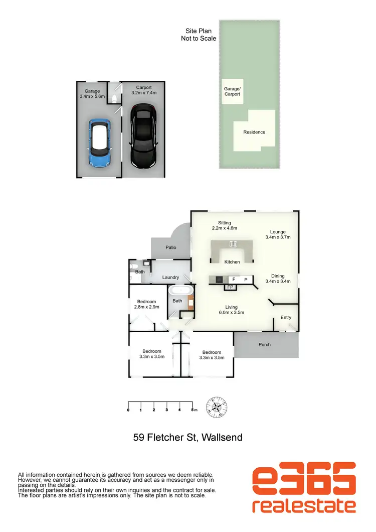 Floorplan of Homely house listing, 59 Fletcher Street, Wallsend NSW 2287