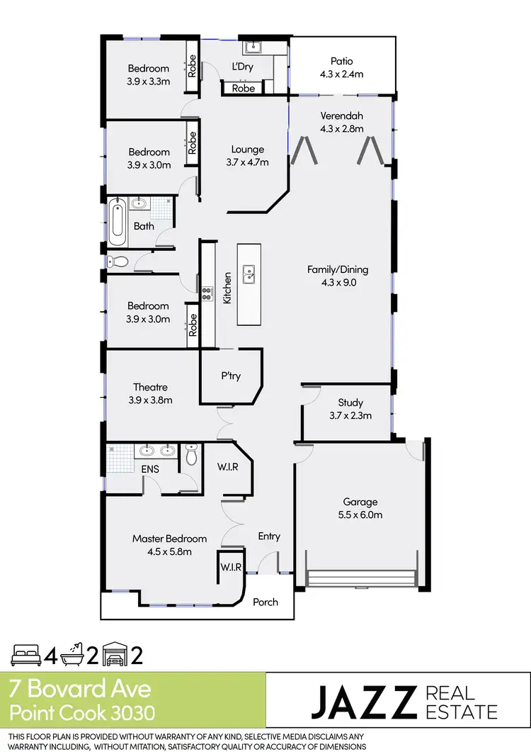 Floorplan of Homely house listing, 7 Bovard Avenue, Point Cook VIC 3030