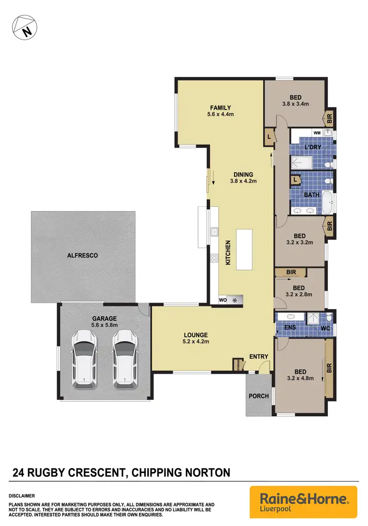 Floorplan of Homely house listing, 24 Rugby Crescent, Chipping Norton NSW 2170