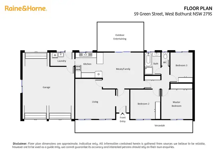 Floorplan of Homely house listing, 59 Green Street, West Bathurst NSW 2795