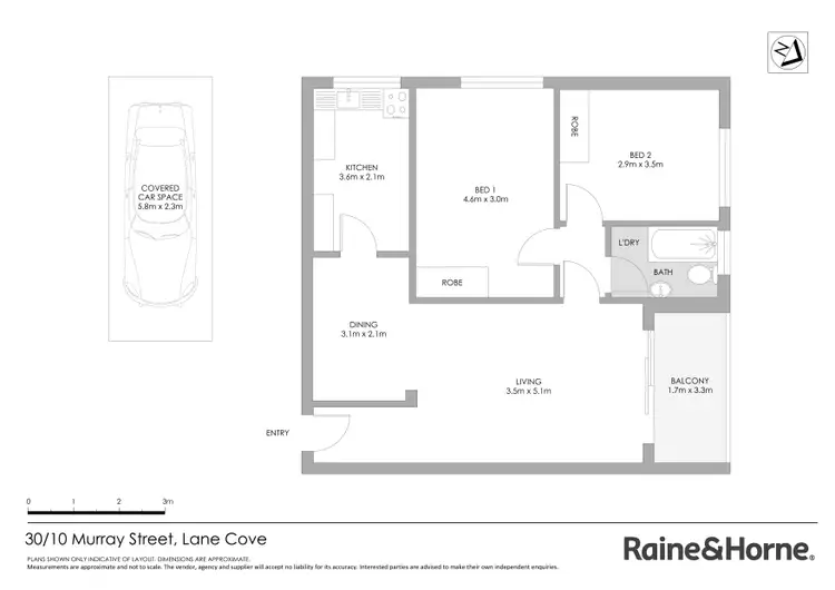 Floorplan of Homely apartment listing, 30/10 Murray Street, Lane Cove NSW 2066