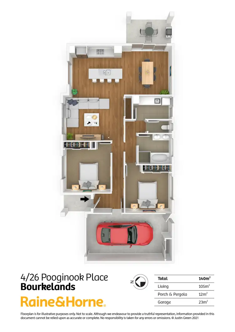 Floorplan of Homely house listing, 4/26 Pooginook Place, Bourkelands NSW 2650