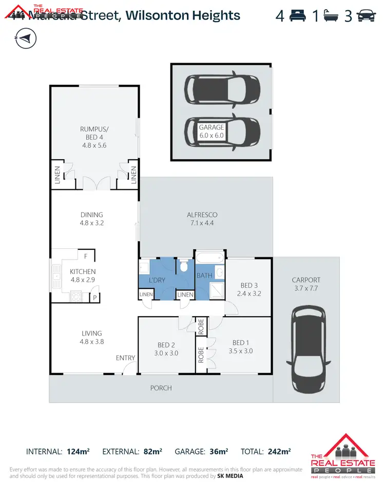 Floorplan of Homely house listing, 44 Marsala Court, Wilsonton Heights QLD 4350