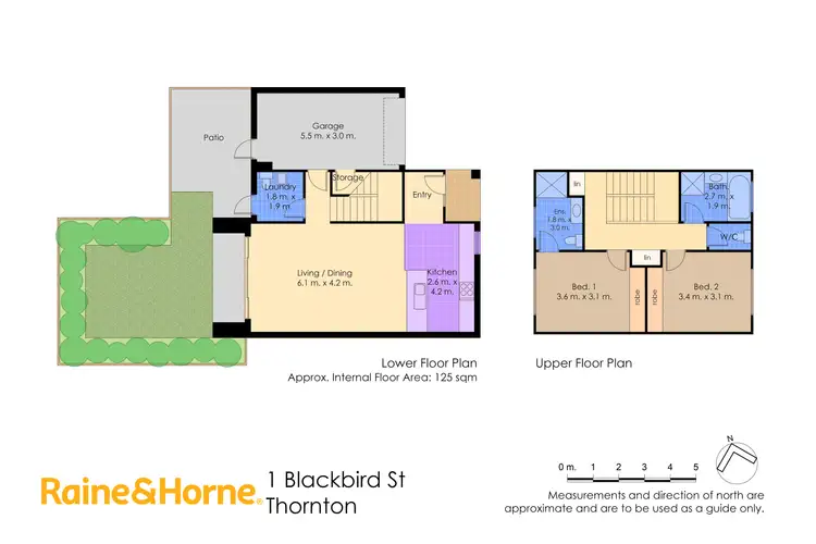 Floorplan of Homely townhouse listing, 1 Blackbird Street, Thornton NSW 2322