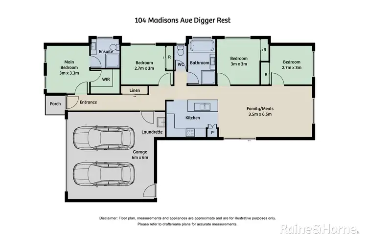 Floorplan of Homely house listing, 104 Madisons Avenue, Diggers Rest VIC 3427