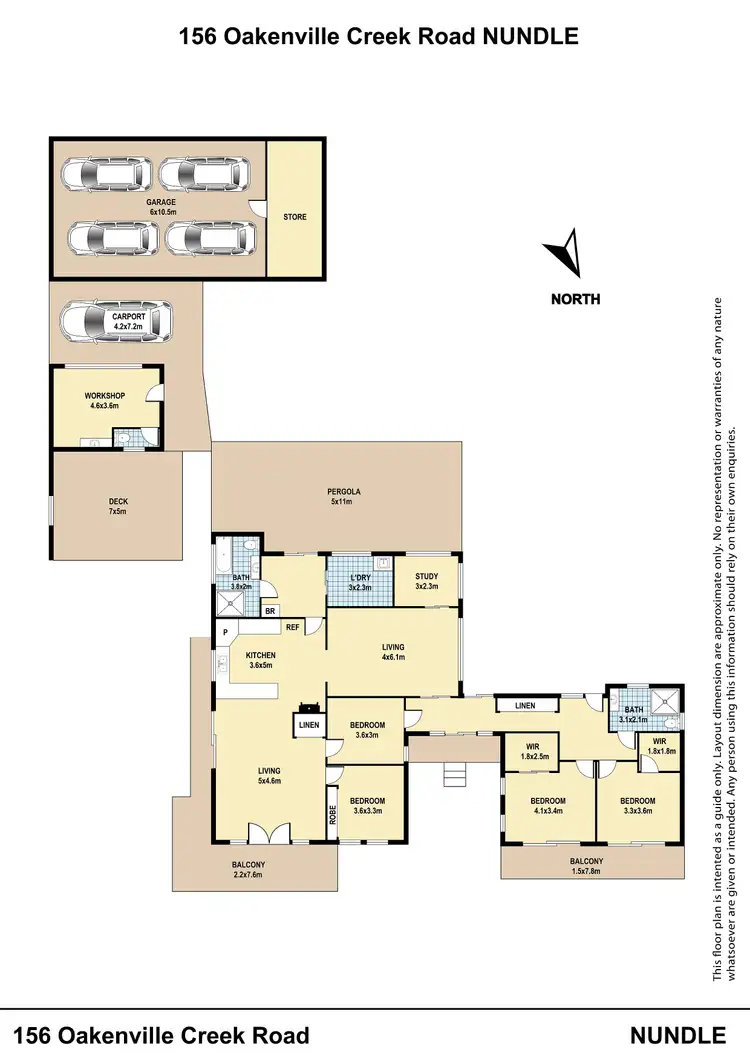 Floorplan of Homely rural property listing, 156 Oakenville Creek Road, Nundle NSW 2340