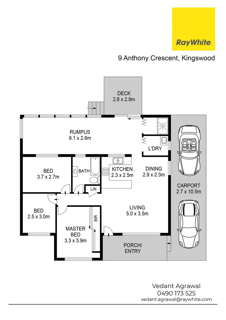 Floorplan of Homely house listing, 9 Anthony Crescent, Kingswood NSW 2747