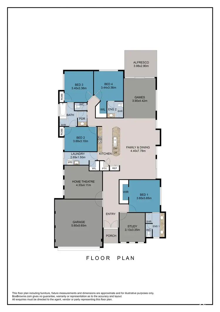 Floorplan of Homely house listing, 14 Batty Road, Byford WA 6122