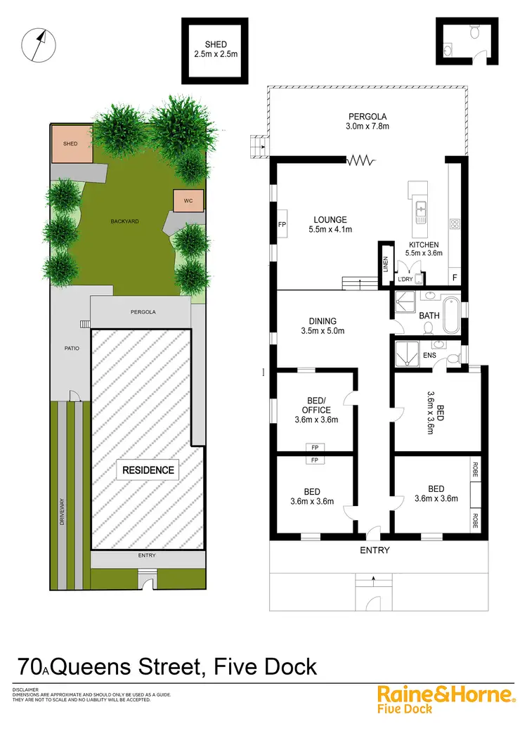 Floorplan of Homely house listing, 70A Queens Road, Five Dock NSW 2046