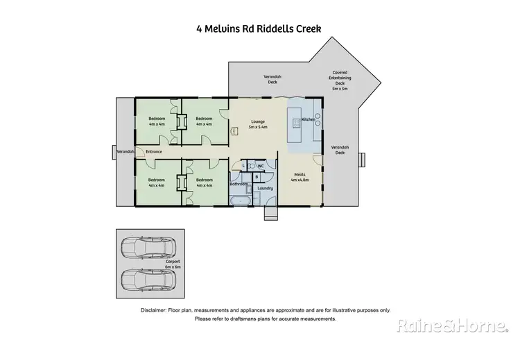 Floorplan of Homely house listing, 4 Melvins Road, Riddells Creek VIC 3431