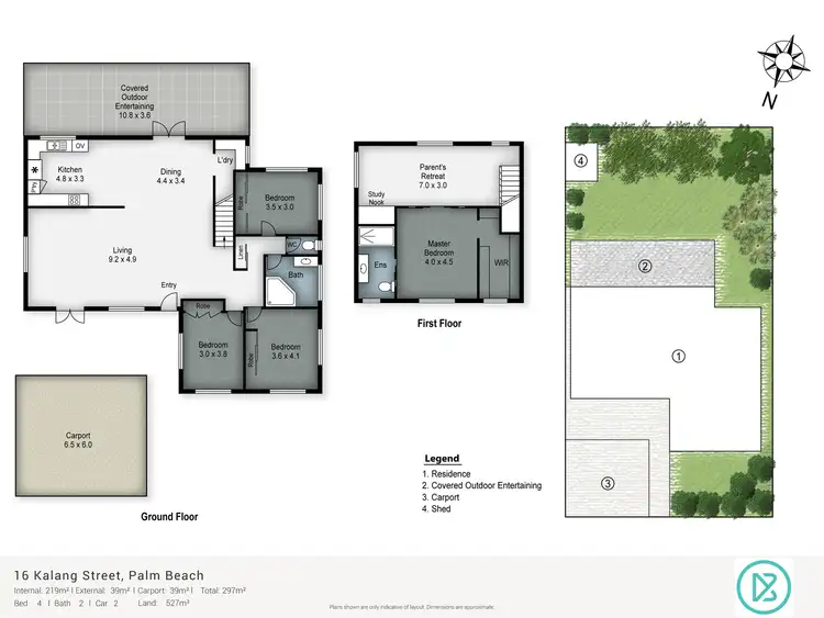Floorplan of Homely house listing, 16 Kalang Street, Palm Beach QLD 4221