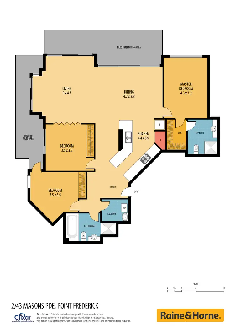 Floorplan of Homely unit listing, 2/43 Masons Parade, Point Frederick NSW 2250