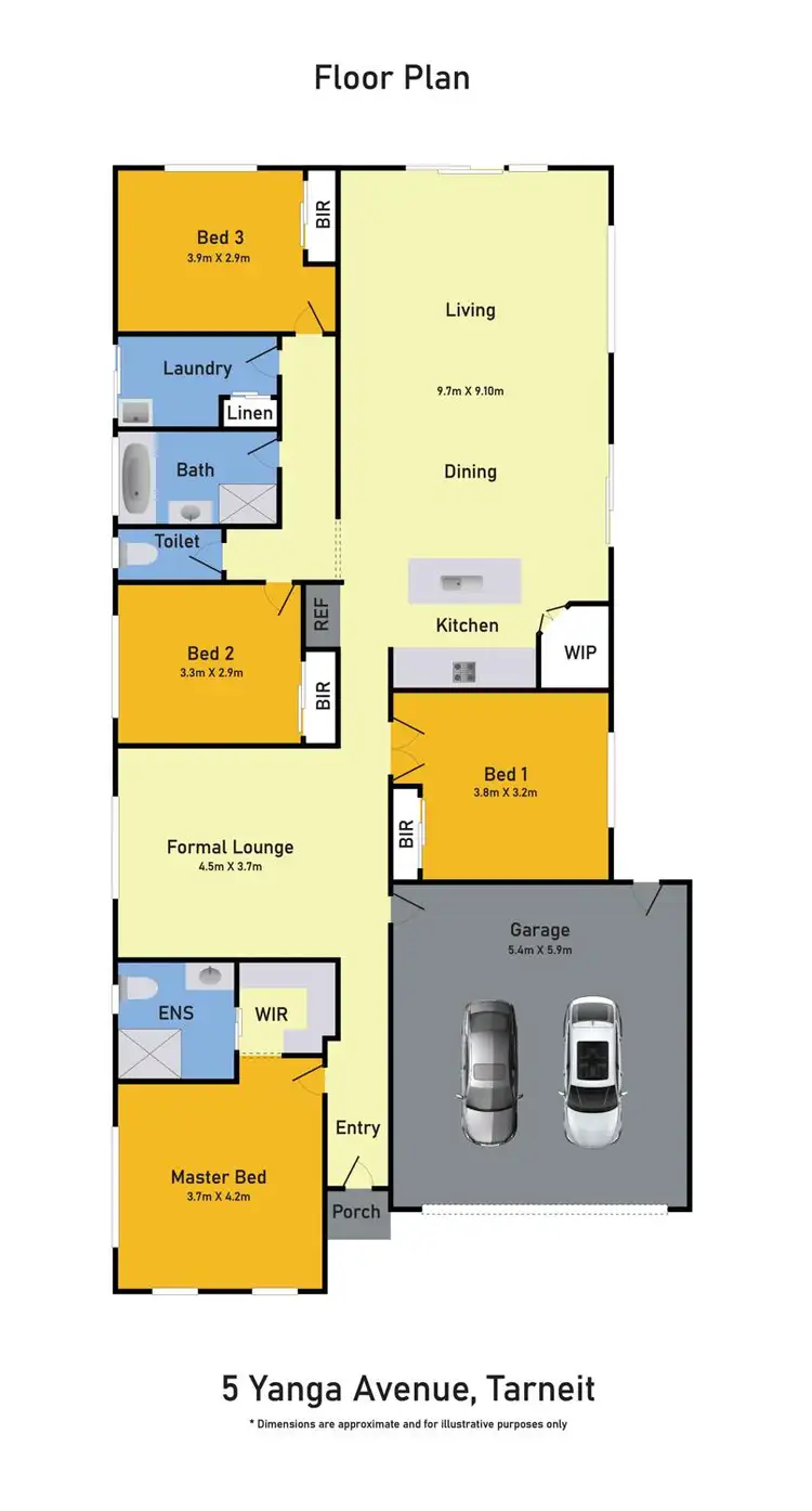 Floorplan of Homely house listing, 5 Yanga Avenue, Tarneit VIC 3029