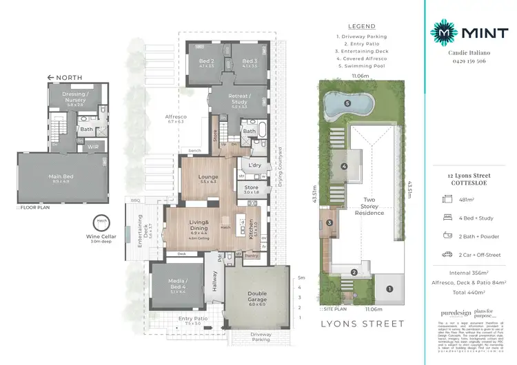 Floorplan of Homely house listing, 12 Lyons Street, Cottesloe WA 6011