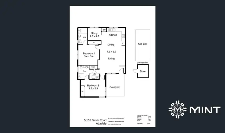 Floorplan of Homely apartment listing, 5/155 Stock Road, Attadale WA 6156