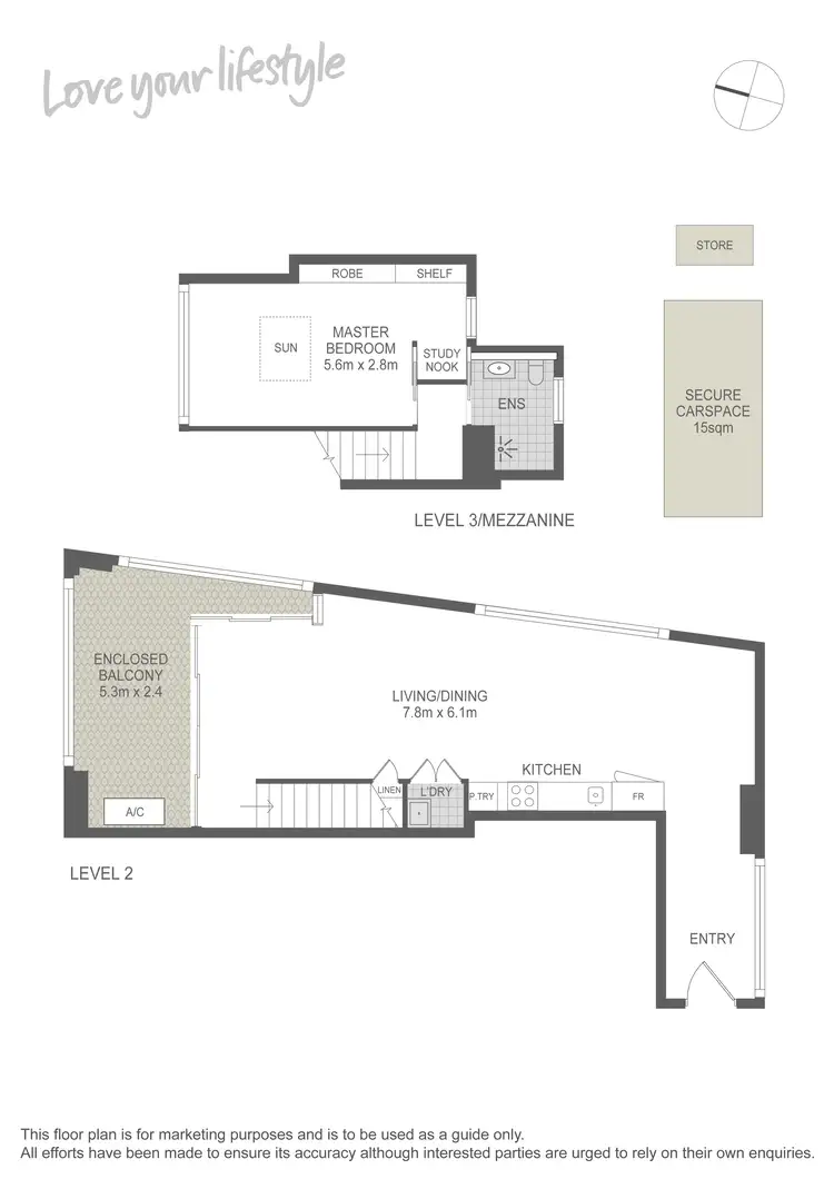 Floorplan of Homely apartment listing, 201/8 Gantry Lane, Camperdown NSW 2050